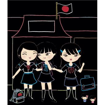 Minimiki - Ma pochette cartes à gratter et à colorier - Akiko au Japon