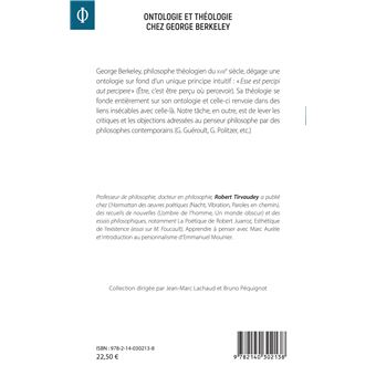 Ontologie et théologie chez George Berkeley