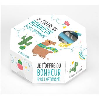 Je t'offre du bonheur et de l'optimisme