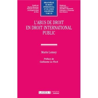 L'abus de droit en droit international public