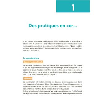 Le coenseignement en pratique