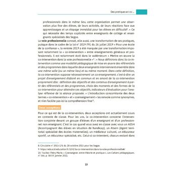 Le coenseignement en pratique