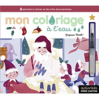 Mon coloriage à l'eau - Joyeux Noël !