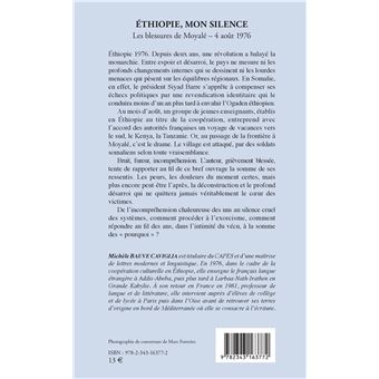 Ethiopie, mon silence