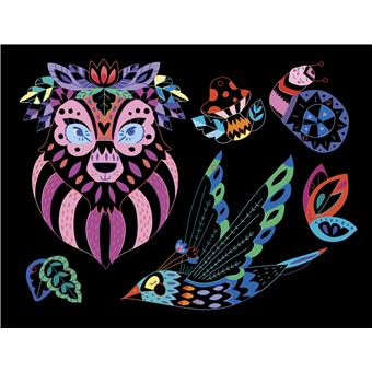 Guirlandes à gratter - pochette avec accessoires