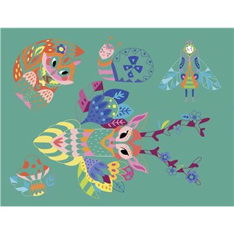 Guirlandes à gratter - pochette avec accessoires