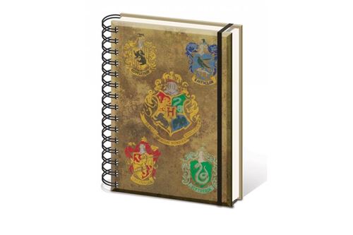 Accessoire Bureautique Pyramid International Harry Potter - Cahier À Spirale A5 Hogwart'S Crests