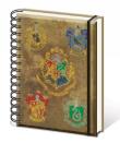 HARRY POTTER - HOGWARTS CRESTS A5 WIRO NOTEBOOK