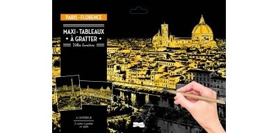 Maxi-tableaux à gratter Paris-Florence