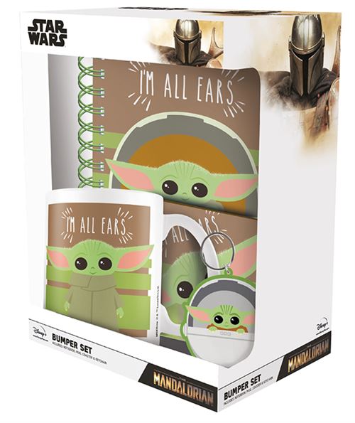 Pyramid Coffret Mug Porte Cle Sous Verre Carnet A5 Mandalorian
