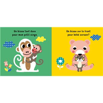 Mon livre bain - l'heure des bisous - avec un grelot