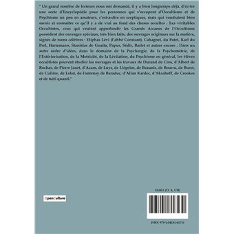 Petite encyclopédie synthétique des sciences occultes