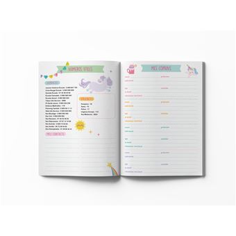 Mon agenda scolaire Licornes 2021-2022