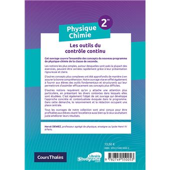 Physique-chimie Seconde 2de