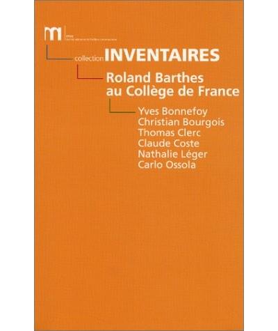 Roland Barthes au Collège de France