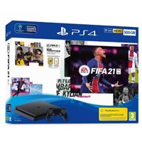 Sony PlayStation 4 Slim + FIFA 21 500 Go Wi-Fi Noir