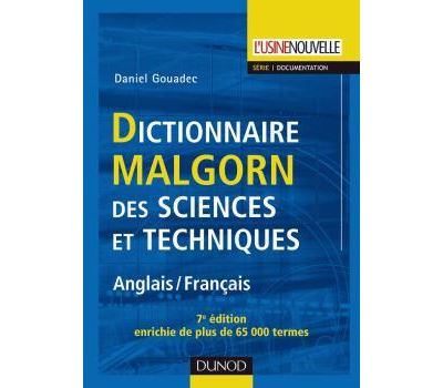 Dictionnaire Malgorn des sciences et tehchniques anglais-français