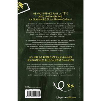 Toutes ces fautes à ne plus faire !
