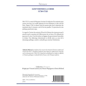 Gouverner la crise (1730-1732)
