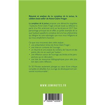 Le complexe de la tortue (Résumé et analyse du livre de Anne-Claire Froger)