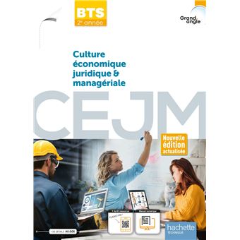 Culture économique juridique et managériale BTS 2e année Coll Grand-Angle - livre élève éd. 2023