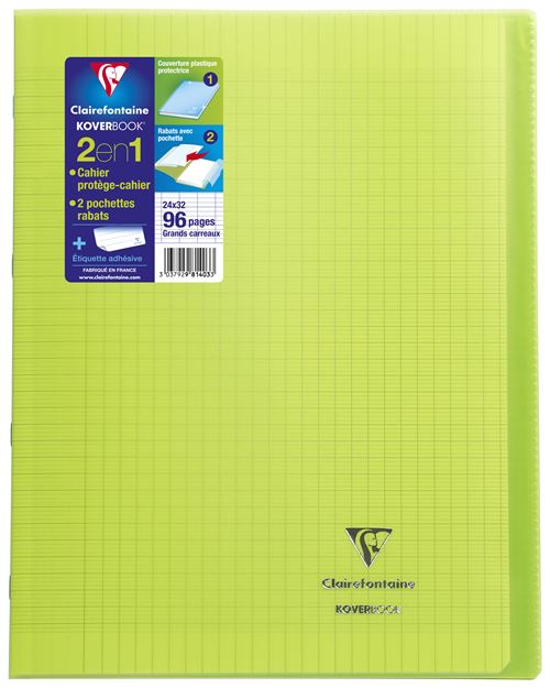 Cahier grand format 24 x 32 96 pages séyès – Clairefontaine – Zone