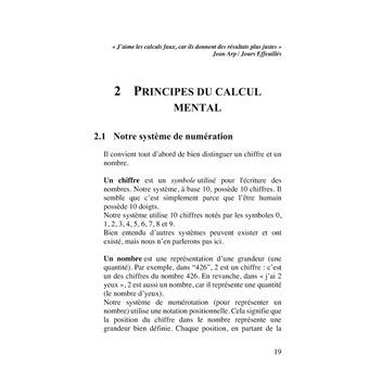 Le Calcul Mental
