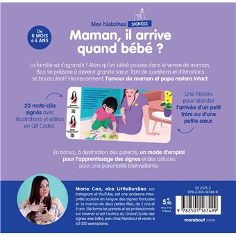 Mes histoires signées - Maman, il arrive quand bébé ?