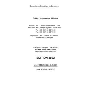 Harmonisation énergétique des Personnes 2022