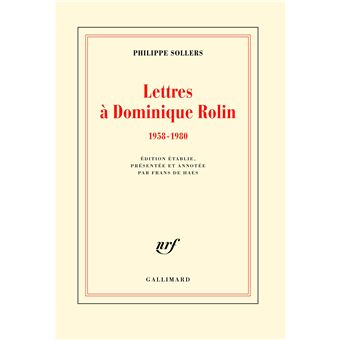 Lettres à Dominique Rolin