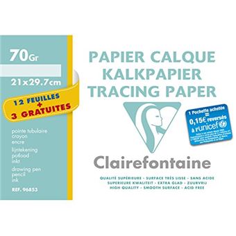 Papier calque A4 - 10 pcs - Papier calque - Creavea