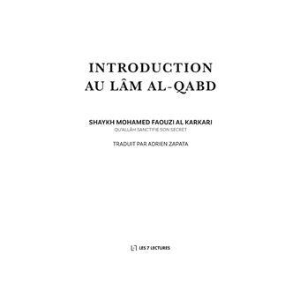 Introduction au lâm al-qabd
