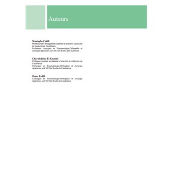 Anatomie descriptive et topographique des membres