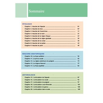 Anatomie descriptive et topographique des membres