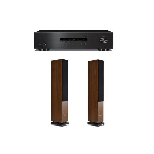 Amplificateur Yamaha R-S202D Black + Enceinte colonne Cabasse Jersey MT32 Black Satin Vendue par paire