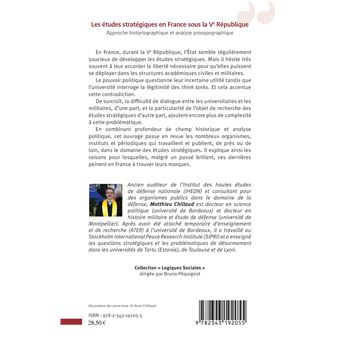 Les études stratégiques en France sous la Ve République