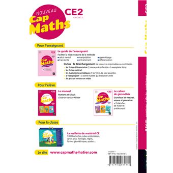 Cap maths CE2 - Ed. 2022 - Livre de l'élève