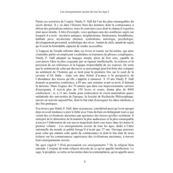Les enseignements secrets de tous les âges
