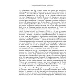 Les enseignements secrets de tous les âges