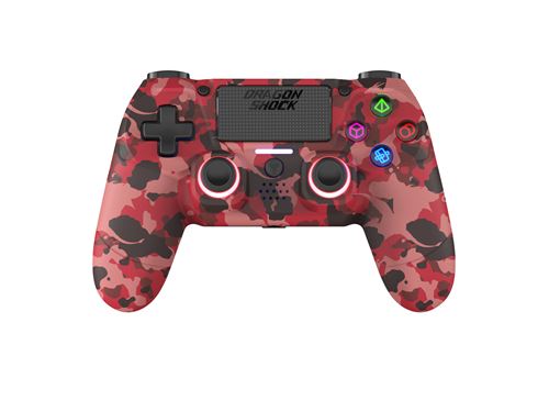 Dragonshock Wireless Controller Mizar Camo Red Ps4