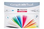 Coffret Graph'it Brush de 36 Marqueurs à alcool double pointe Essential