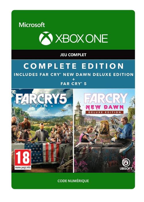 Code de téléchargement Pack Far Cry 5 + Far Cry New Dawn Edition Deluxe Xbox One