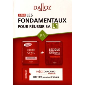 Pack-Les fondamentaux pour réussir sa L1 2020