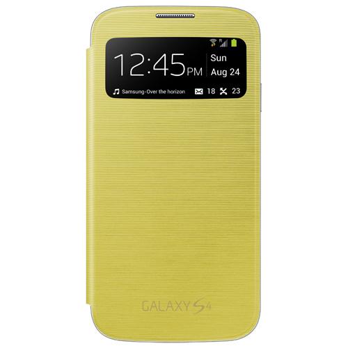 SAMSUNG Etui à rabat à zone transparente EF CI950J pour Samsung Galaxy S4 I9500 Jaune