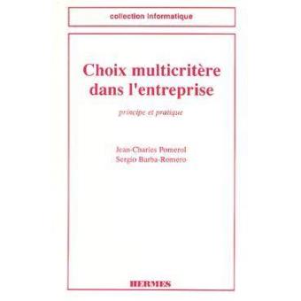 Choix multicritère dans l'entreprise