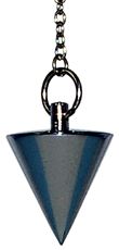 PENDULE CONIQUE METAL ARGENTE