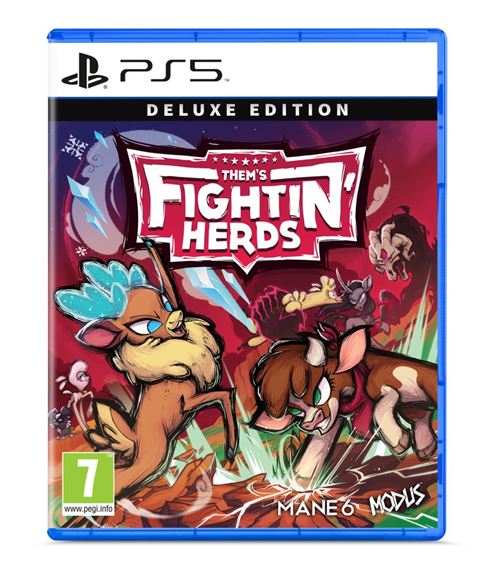 Pochette avant du jeu Them's Fightin' Herds Edition Deluxe PS5