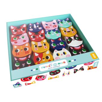 Mes perles en bois - jolis matous