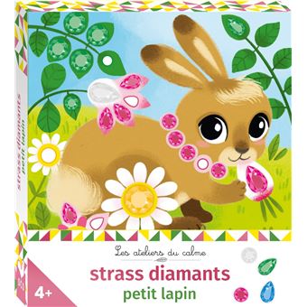 Strass diamants petit lapin - mini boîte avec accessoires