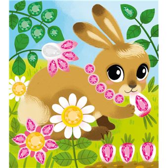 Strass diamants petit lapin - mini boîte avec accessoires